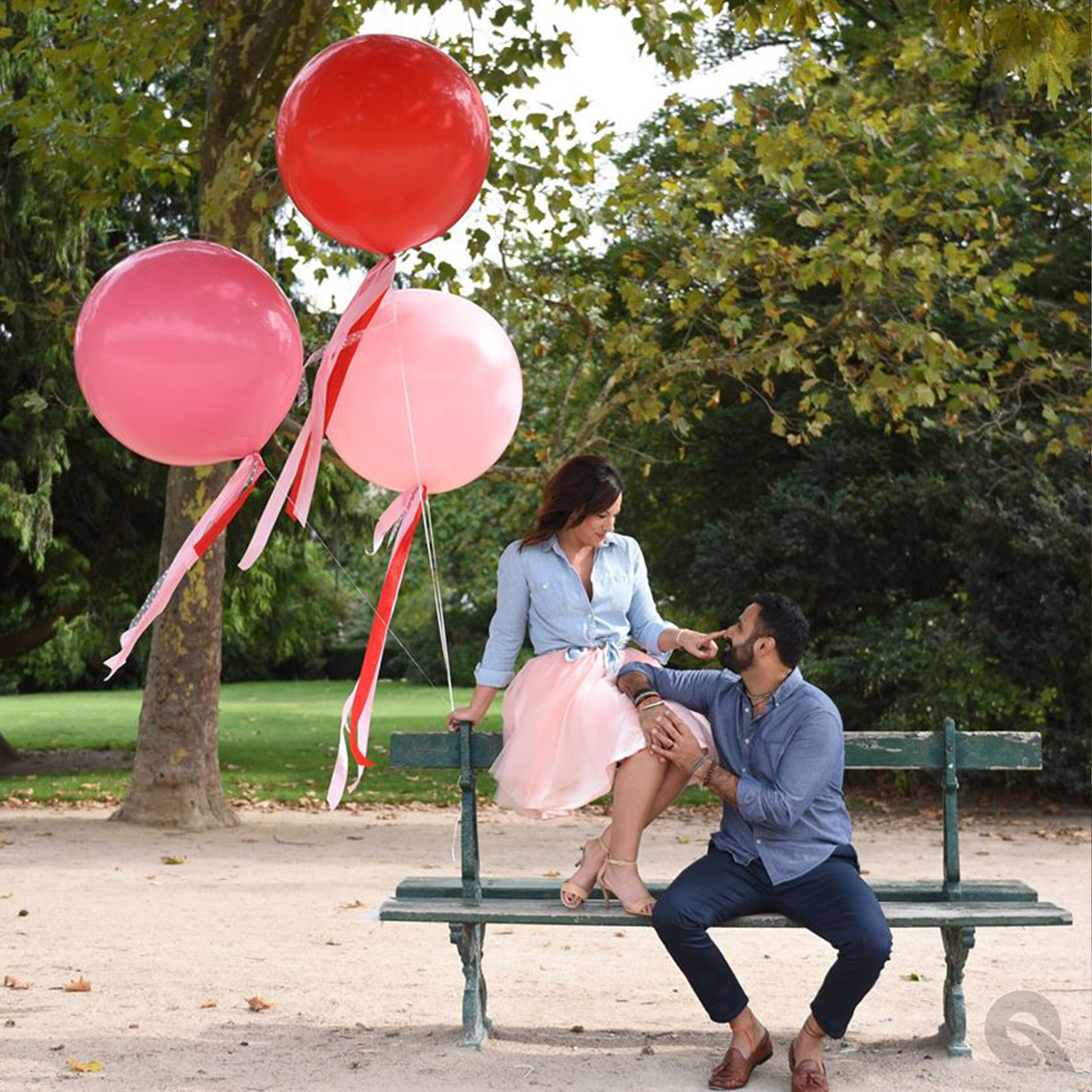 Valentines proposal with Jumbo balloons
