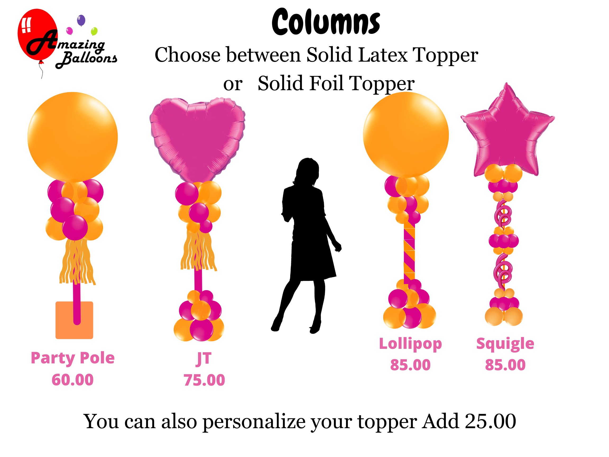 Balloon Columns Pricelist