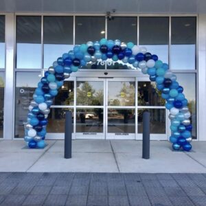 Balloon Arch Shades of Blue