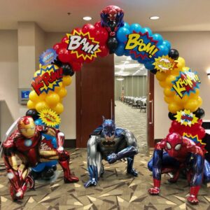 Super Heroes Balloon Arch