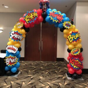 Super Heroes Balloon Arch