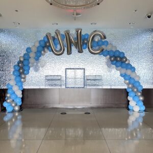 Traditional Balloon Arch with XL UNC Letters