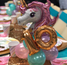 image 10 year old unicorn bithday balloons